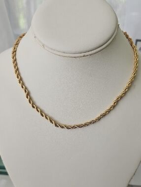 Elegant Gold Rope Chain Necklace - Women Jewelry